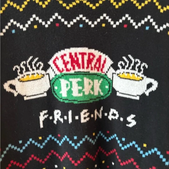 Friends TV Show Central Perk 100% Cotton Lobster Sweater sz Large - Picture 3 of 8